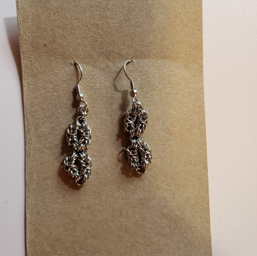 Chain maille earrings